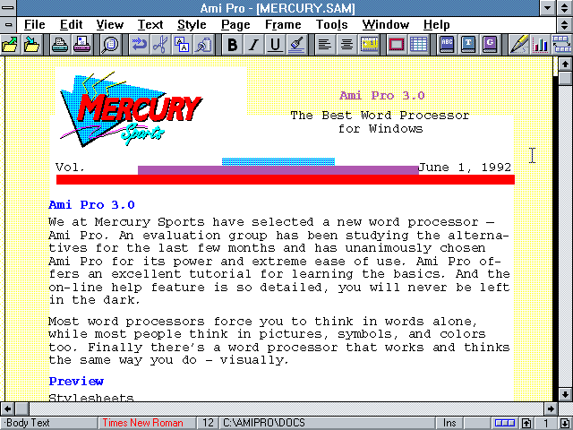 Ami Pro 3.0 - Edit